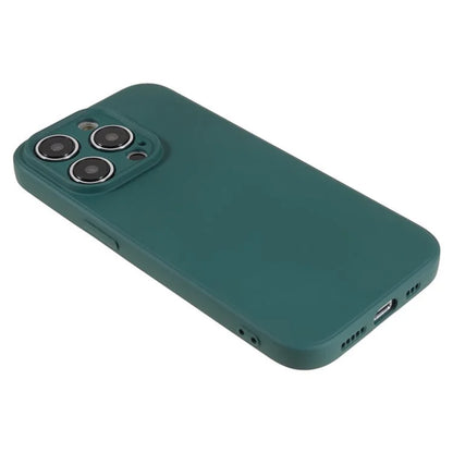 WANLONFENG RB1 Series For iPhone 14 Pro Slim Case Soft TPU Phone Case with Screen Film, Lanyard