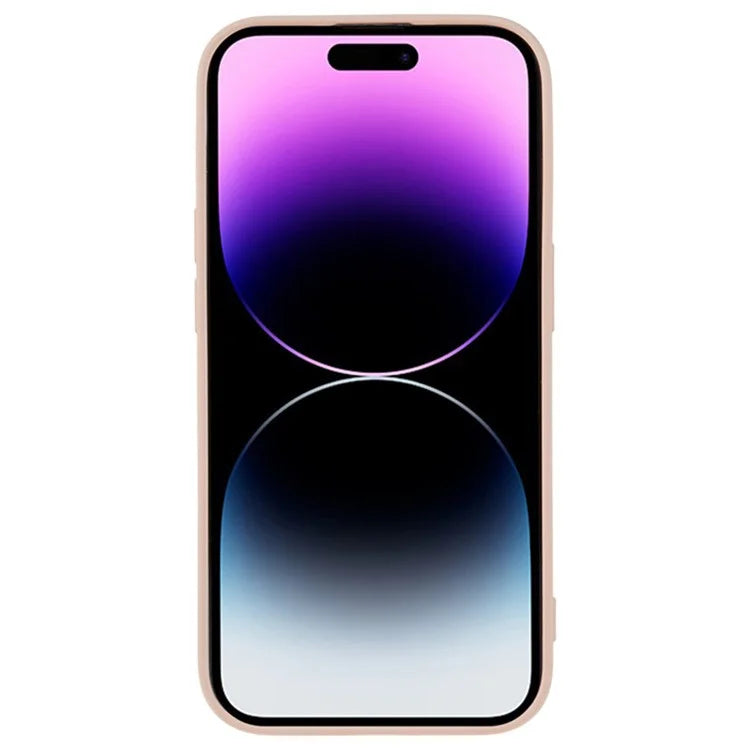WANLONFENG RB1 Series For iPhone 14 Pro Slim Case Soft TPU Phone Case with Screen Film, Lanyard