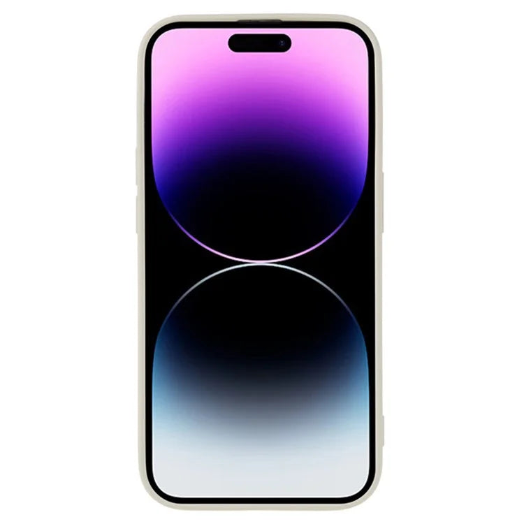 WANLONFENG RB1 Series For iPhone 14 Pro Slim Case Soft TPU Phone Case with Screen Film, Lanyard