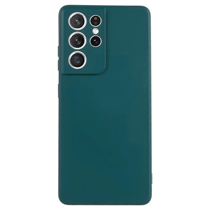 WANLONFENG RB1 Series For Samsung Galaxy S21 Ultra 5G Case TPU Soft Cover with Tempered Glass Film