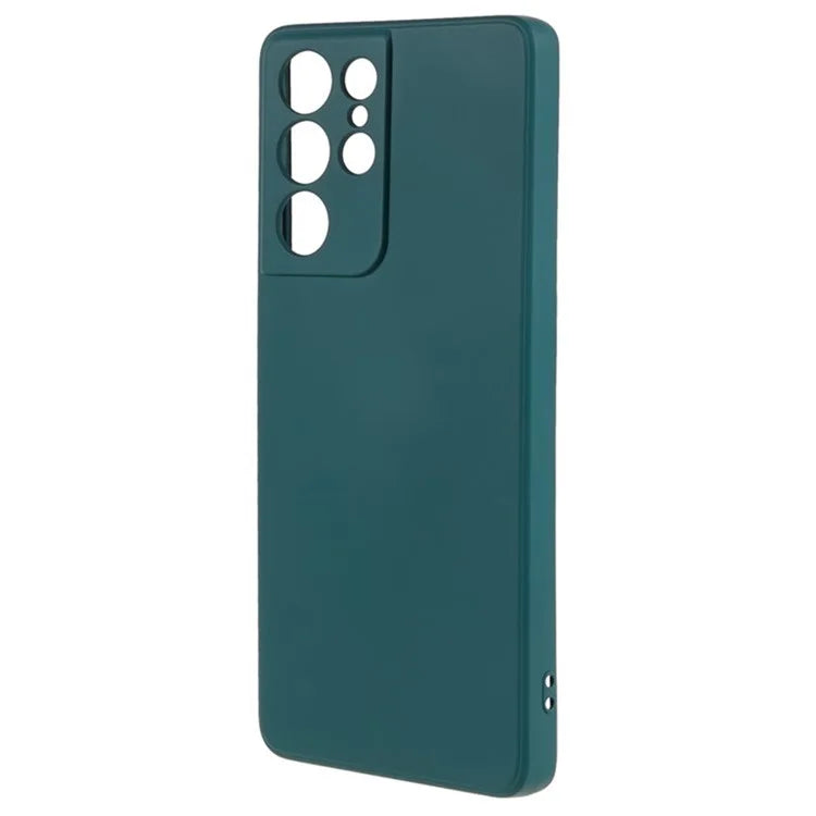 WANLONFENG RB1 Series For Samsung Galaxy S21 Ultra 5G Case TPU Soft Cover with Tempered Glass Film