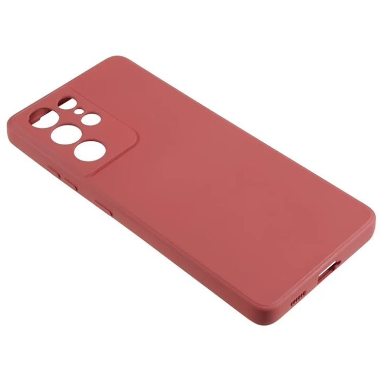 WANLONFENG RB1 Series For Samsung Galaxy S21 Ultra 5G Case TPU Soft Cover with Tempered Glass Film