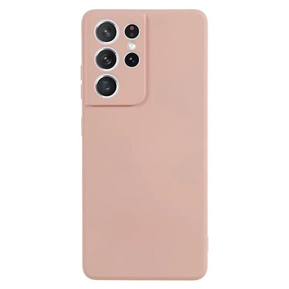 WANLONFENG RB1 Series For Samsung Galaxy S21 Ultra 5G Case TPU Soft Cover with Tempered Glass Film