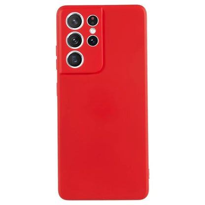 WANLONFENG RB1 Series For Samsung Galaxy S21 Ultra 5G Case TPU Soft Cover with Tempered Glass Film