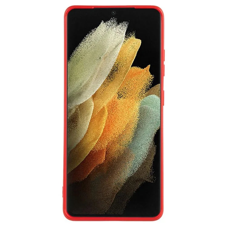 WANLONFENG RB1 Series For Samsung Galaxy S21 Ultra 5G Case TPU Soft Cover with Tempered Glass Film