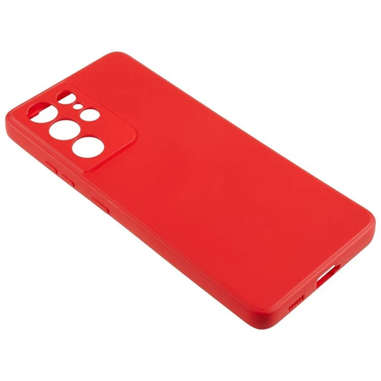 WANLONFENG RB1 Series For Samsung Galaxy S21 Ultra 5G Case TPU Soft Cover with Tempered Glass Film