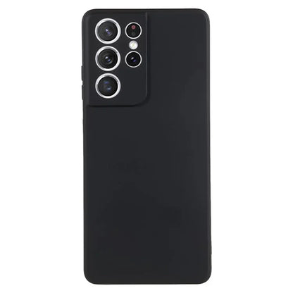 WANLONFENG RB1 Series For Samsung Galaxy S21 Ultra 5G Case TPU Soft Cover with Tempered Glass Film