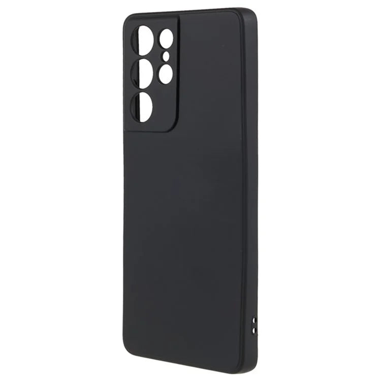 WANLONFENG RB1 Series For Samsung Galaxy S21 Ultra 5G Case TPU Soft Cover with Tempered Glass Film
