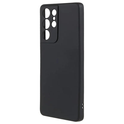 WANLONFENG RB1 Series For Samsung Galaxy S21 Ultra 5G Case TPU Soft Cover with Tempered Glass Film