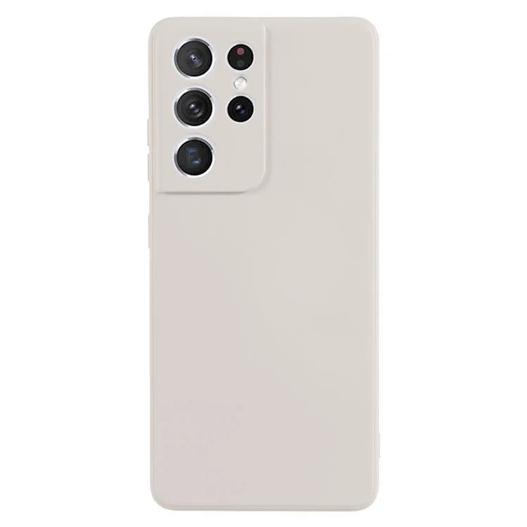 WANLONFENG RB1 Series For Samsung Galaxy S21 Ultra 5G Case TPU Soft Cover with Tempered Glass Film