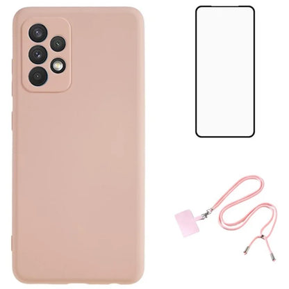 WANLONFENG RB1 Series For Samsung Galaxy A52 4G / 5G / A52s 5G TPU Phone Case  with Screen Protector
