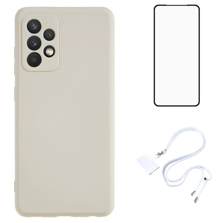 WANLONFENG RB1 Series For Samsung Galaxy A52 4G / 5G / A52s 5G TPU Phone Case  with Screen Protector