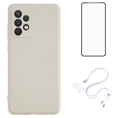 WANLONFENG RB1 Series For Samsung Galaxy A52 4G / 5G / A52s 5G TPU Phone Case  with Screen Protector