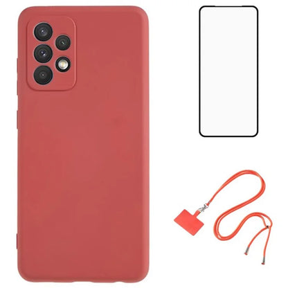 WANLONFENG RB1 Series For Samsung Galaxy A52 4G / 5G / A52s 5G TPU Phone Case  with Screen Protector