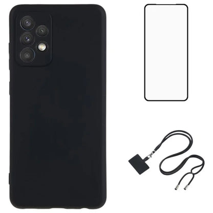 WANLONFENG RB1 Series For Samsung Galaxy A52 4G / 5G / A52s 5G TPU Phone Case  with Screen Protector