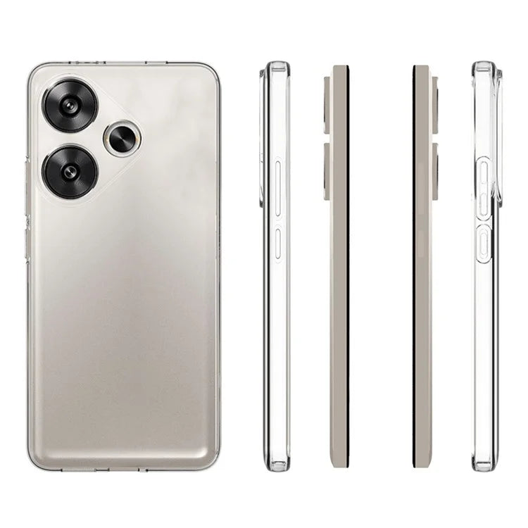 10Pcs  /  Pack For Xiaomi Redmi Turbo 3 5G / Poco F6 5G Phone Cover Inner Watermark-Free Texture TPU Phone Case