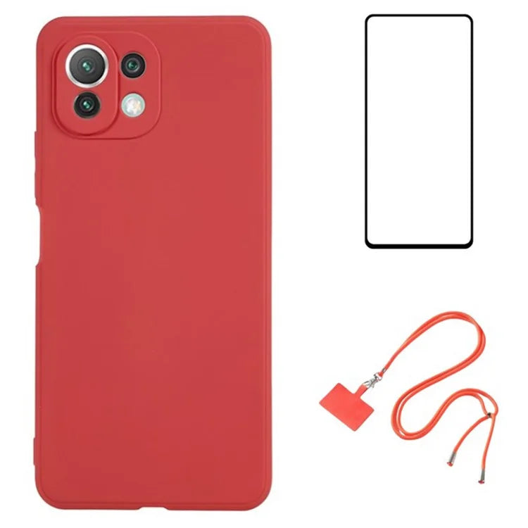 WANLONFENG RB1 Series For Xiaomi Mi 11 Lite 4G / 5G / 11 Lite 5G NE Case Shockproof Slim TPU Phone Shell