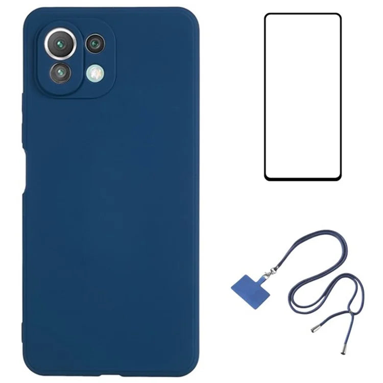 WANLONFENG RB1 Series For Xiaomi Mi 11 Lite 4G / 5G / 11 Lite 5G NE Case Shockproof Slim TPU Phone Shell
