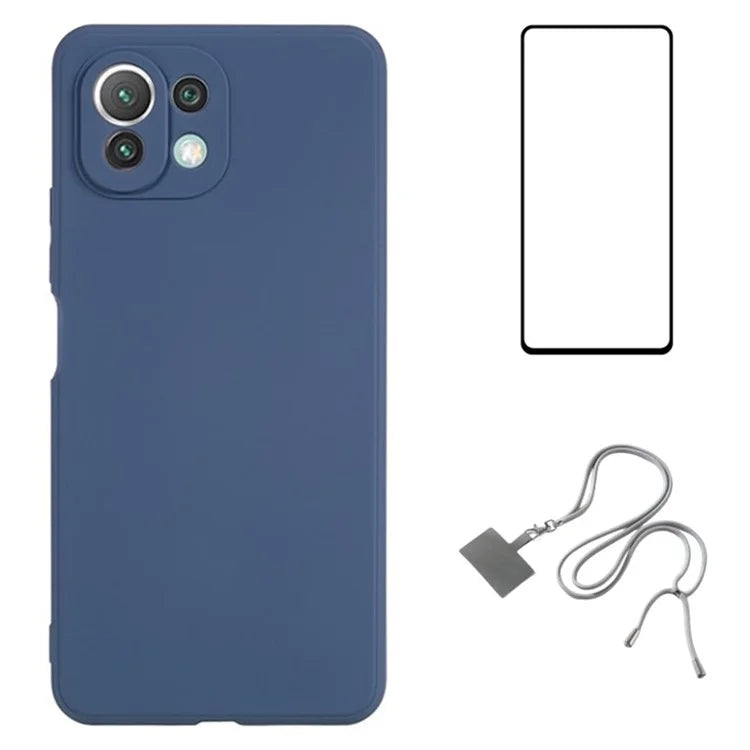 WANLONFENG RB1 Series For Xiaomi Mi 11 Lite 4G / 5G / 11 Lite 5G NE Case Shockproof Slim TPU Phone Shell