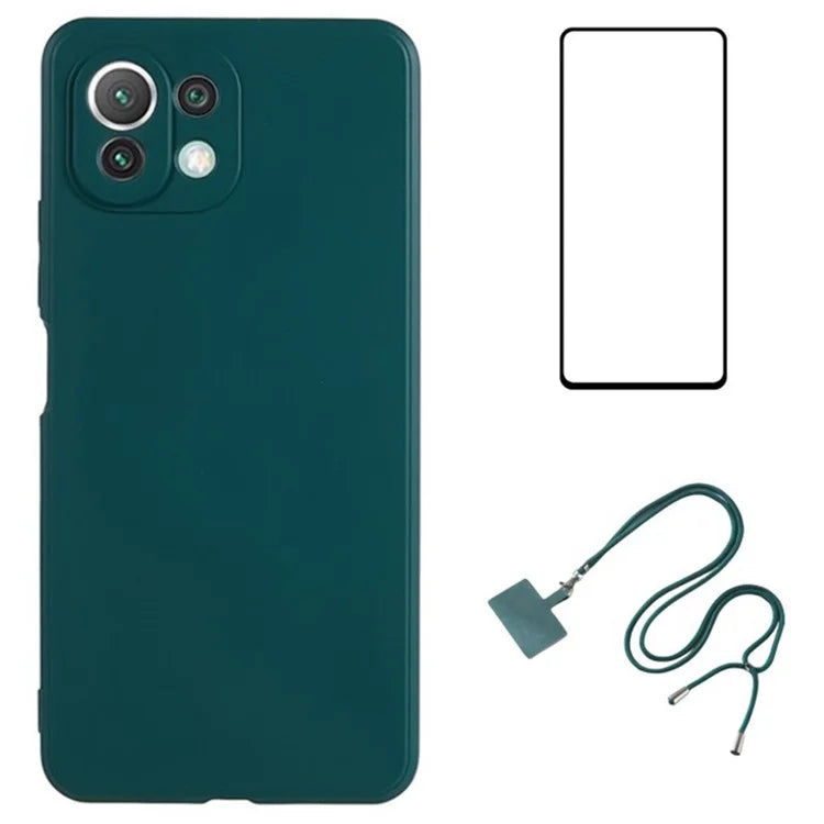 WANLONFENG RB1 Series For Xiaomi Mi 11 Lite 4G / 5G / 11 Lite 5G NE Case Shockproof Slim TPU Phone Shell