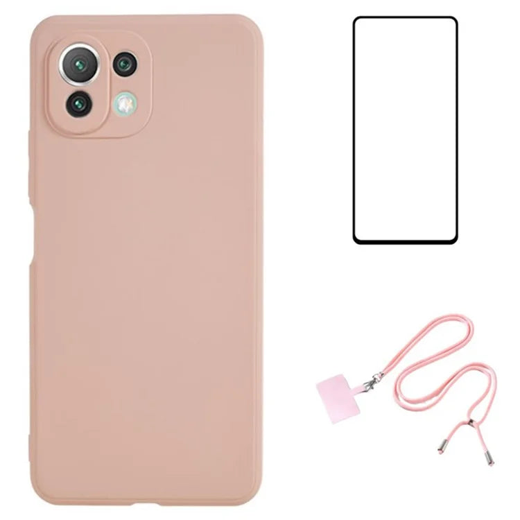 WANLONFENG RB1 Series For Xiaomi Mi 11 Lite 4G / 5G / 11 Lite 5G NE Case Shockproof Slim TPU Phone Shell