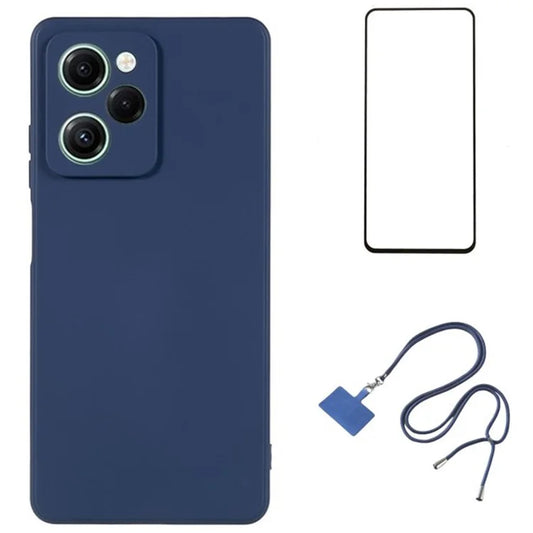 WANLONFENG RB1 Series For Xiaomi Redmi Note 12 Pro Speed 5G / Poco X5 Pro 5G Case TPU Phone Cover Drop Protection -Lavender Grey