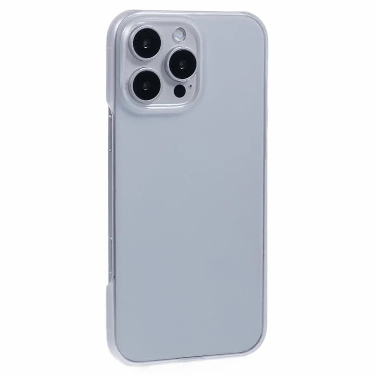 For iPhone 16 Pro Case PC Matte Skin-Touch Antifinger-Print Phone Back Cover