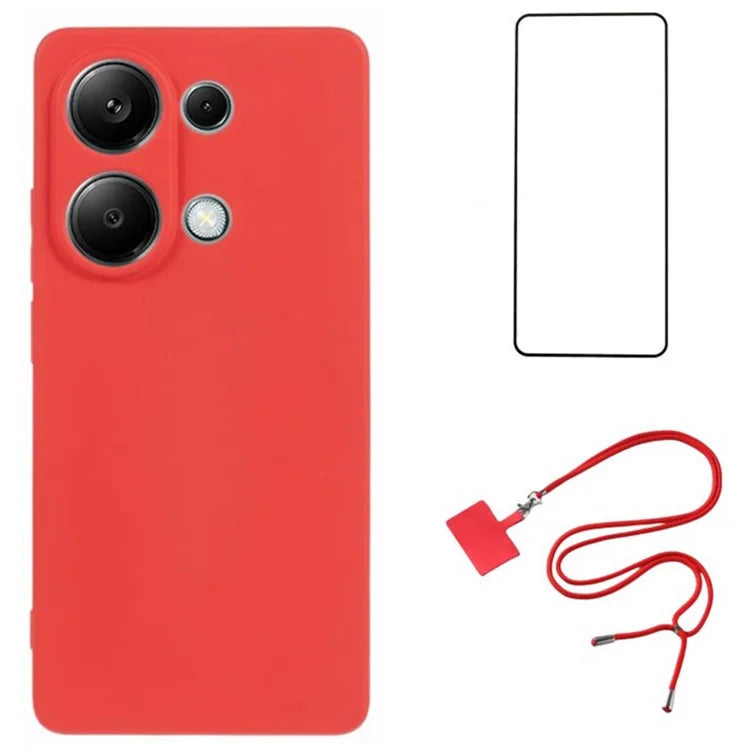 WANLONFENG RB1 Series For Xiaomi Redmi Note 13 Pro 4G / Poco M6 Pro 4G TPU Case with Screen Protector