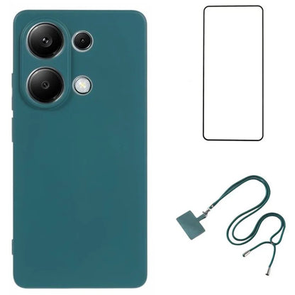 WANLONFENG RB1 Series For Xiaomi Redmi Note 13 Pro 4G / Poco M6 Pro 4G TPU Case with Screen Protector