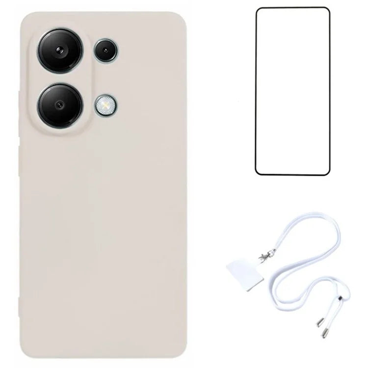 WANLONFENG RB1 Series For Xiaomi Redmi Note 13 Pro 4G / Poco M6 Pro 4G TPU Case with Screen Protector