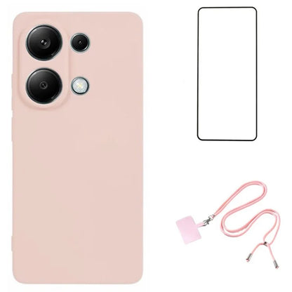 WANLONFENG RB1 Series For Xiaomi Redmi Note 13 Pro 4G / Poco M6 Pro 4G TPU Case with Screen Protector