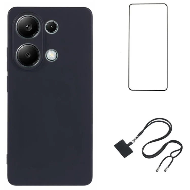 WANLONFENG RB1 Series For Xiaomi Redmi Note 13 Pro 4G / Poco M6 Pro 4G TPU Case with Screen Protector