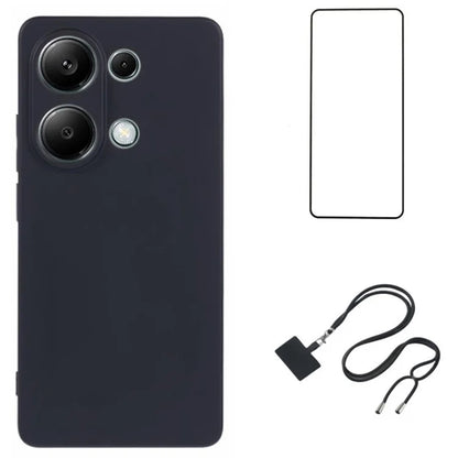WANLONFENG RB1 Series For Xiaomi Redmi Note 13 Pro 4G / Poco M6 Pro 4G TPU Case with Screen Protector