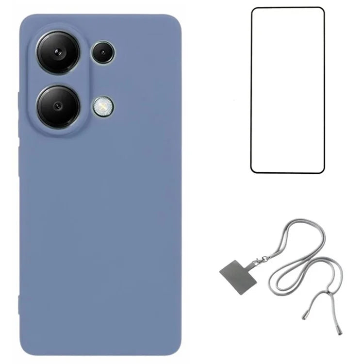 WANLONFENG RB1 Series For Xiaomi Redmi Note 13 Pro 4G / Poco M6 Pro 4G TPU Case with Screen Protector