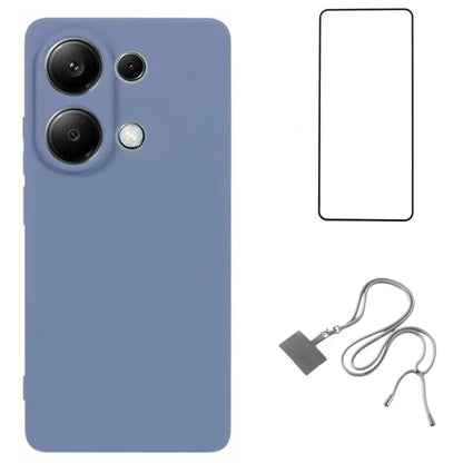WANLONFENG RB1 Series For Xiaomi Redmi Note 13 Pro 4G / Poco M6 Pro 4G TPU Case with Screen Protector