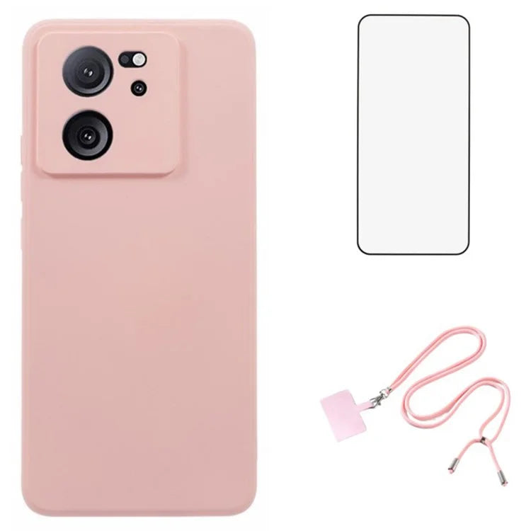 WANLONFENG RB1 Series For Xiaomi 13T / 13T Pro / Redmi K60 Ultra Case Screen Film Soft TPU Phone Cover