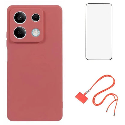 WANLONFENG RB1 Series For Xiaomi Redmi Note 13 5G Case 3 in 1 Protective TPU Phone Cover