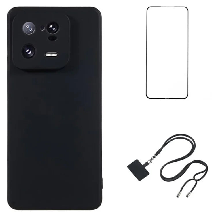WANLONFENG RB1 Series For Xiaomi 13 Pro 5G Case with HD Screen Protector TPU Back Cover