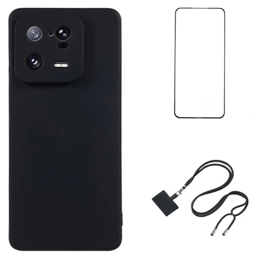 WANLONFENG RB1 Series For Xiaomi 13 Pro 5G Case with HD Screen Protector TPU Back Cover