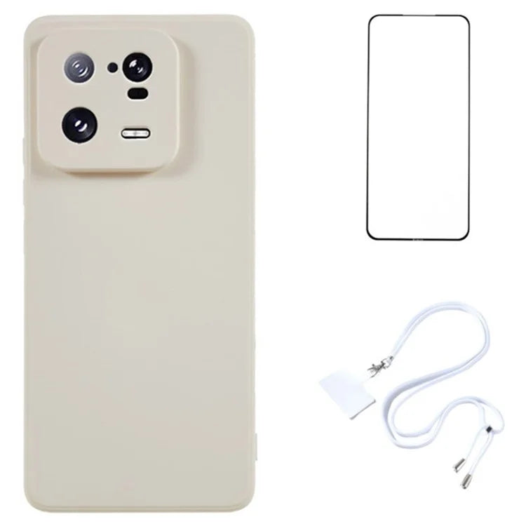WANLONFENG RB1 Series For Xiaomi 13 Pro 5G Case with HD Screen Protector TPU Back Cover