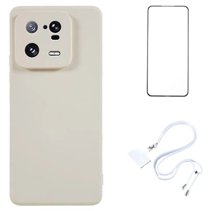 WANLONFENG RB1 Series For Xiaomi 13 Pro 5G Case with HD Screen Protector TPU Back Cover