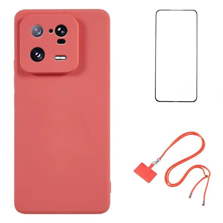 WANLONFENG RB1 Series For Xiaomi 13 Pro 5G Case with HD Screen Protector TPU Back Cover