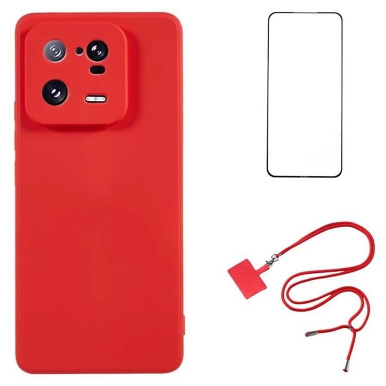 WANLONFENG RB1 Series For Xiaomi 13 Pro 5G Case with HD Screen Protector TPU Back Cover