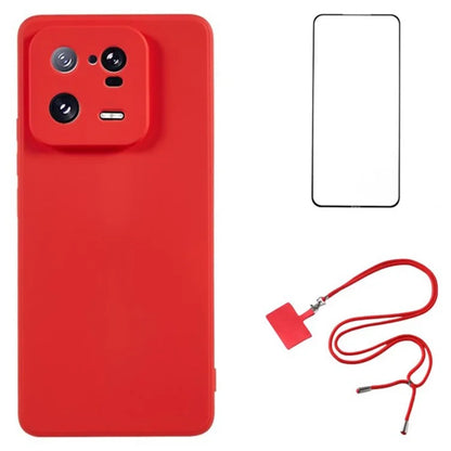 WANLONFENG RB1 Series For Xiaomi 13 Pro 5G Case with HD Screen Protector TPU Back Cover