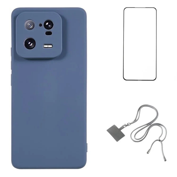 WANLONFENG RB1 Series For Xiaomi 13 Pro 5G Case with HD Screen Protector TPU Back Cover