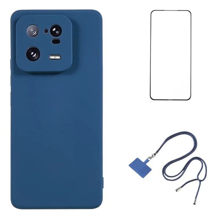 WANLONFENG RB1 Series For Xiaomi 13 Pro 5G Case with HD Screen Protector TPU Back Cover