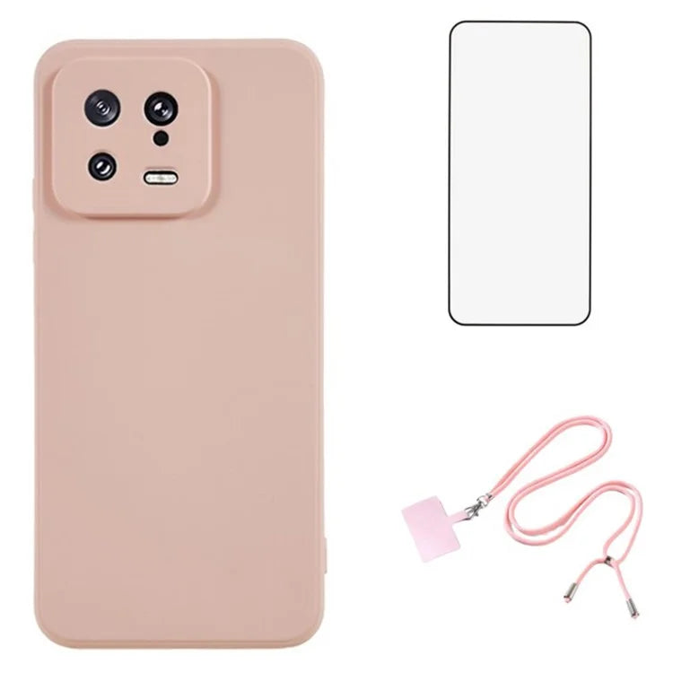 WANLONFENG RB1 Series For Xiaomi 13 Pro 5G Case with HD Screen Protector TPU Back Cover