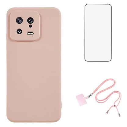 WANLONFENG RB1 Series For Xiaomi 13 Pro 5G Case with HD Screen Protector TPU Back Cover