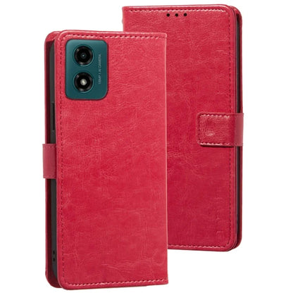 IDEWEI For Motorola Moto E14 4G / G04 4G / G04s 4G / G24 4G Case Crazy Horse Texture Leather Wallet Cover
