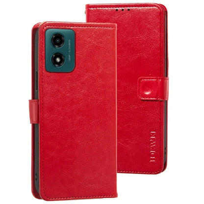 IDEWEI For Motorola Moto E14 4G / G04 4G / G04s 4G / G24 4G Case Crazy Horse Texture Leather Wallet Cover